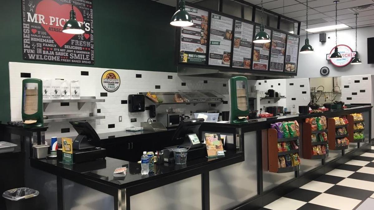 Mr. Pickle’s Sandwich Shop in Atascadero is the largest of the franchisee’s three locations in San Luis Obispo County.