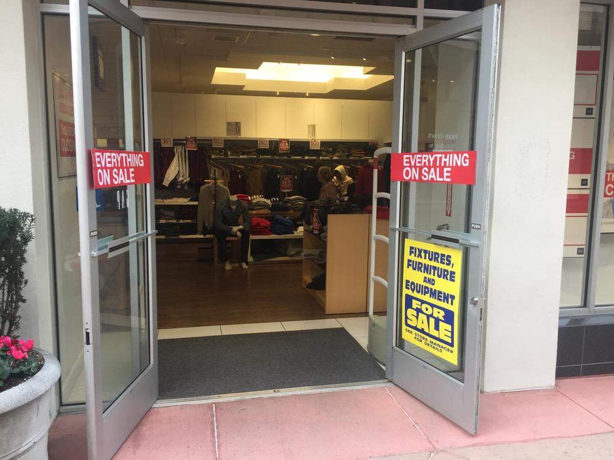 The Gap clothing store in downtown SLO is closing.