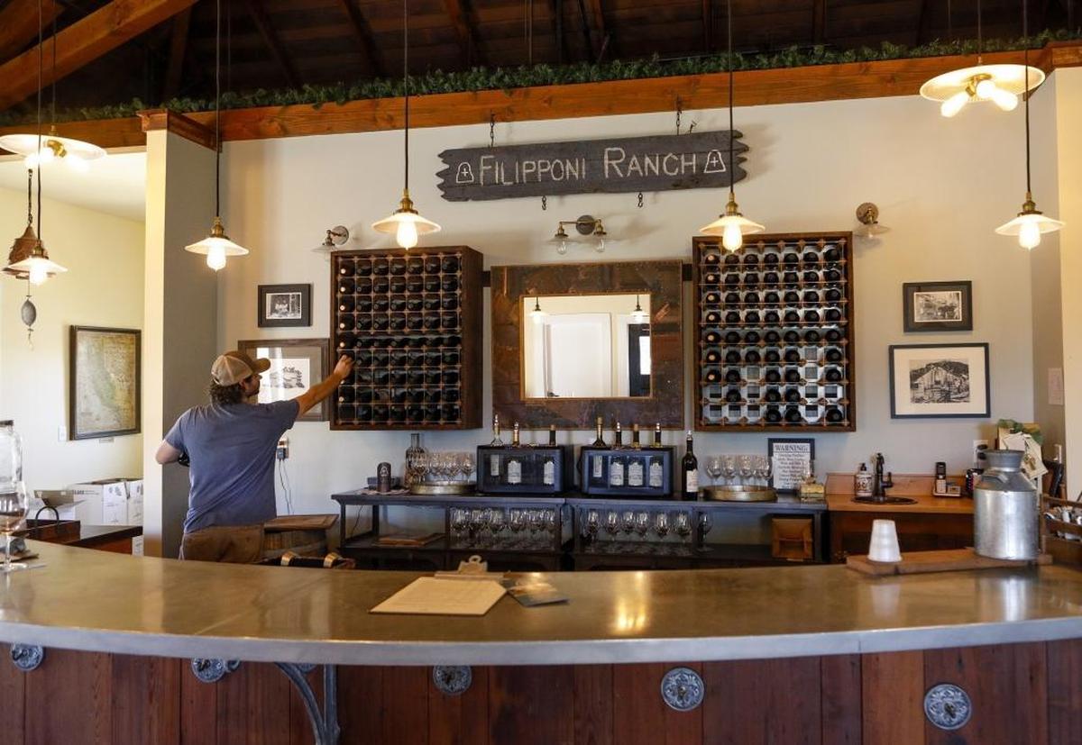 The Filipponi Ranch tasting room is located in the renovated ranch house, which is more than 100 years old.