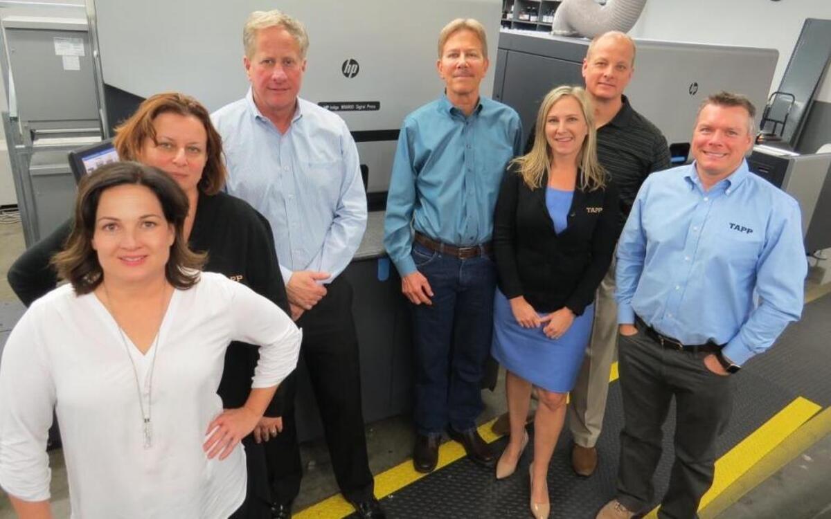 Employees at Tapp Label, which recently opened a 9,000-square-foot plant to print high-end labels and shrink sleeves at 3330 Ramada Drive just off Highway 101 in Paso Robles.