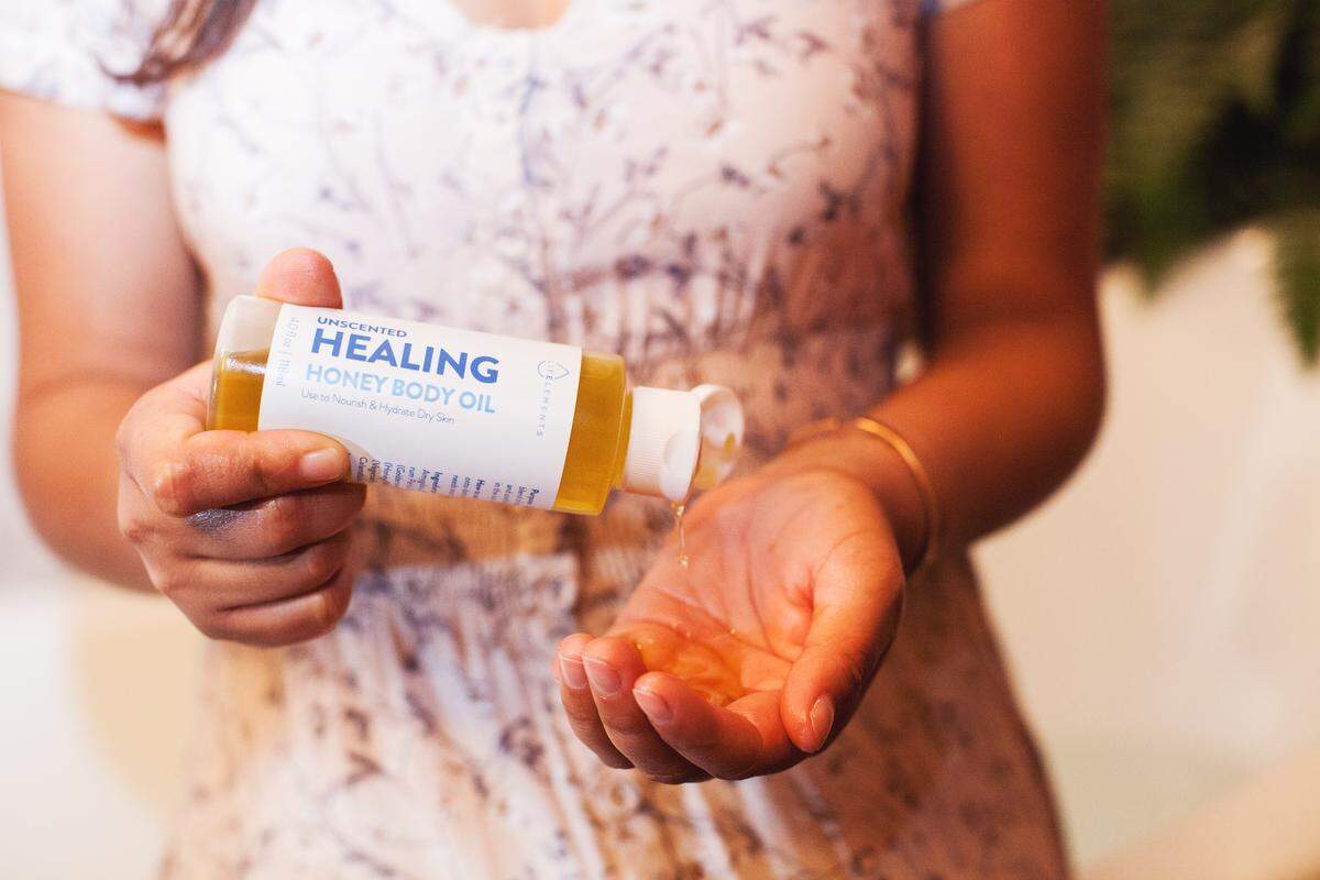 Healing Honey Body Oil, made by Life Elements in Atascadero, is designed to nourish and hydrate dry skin.