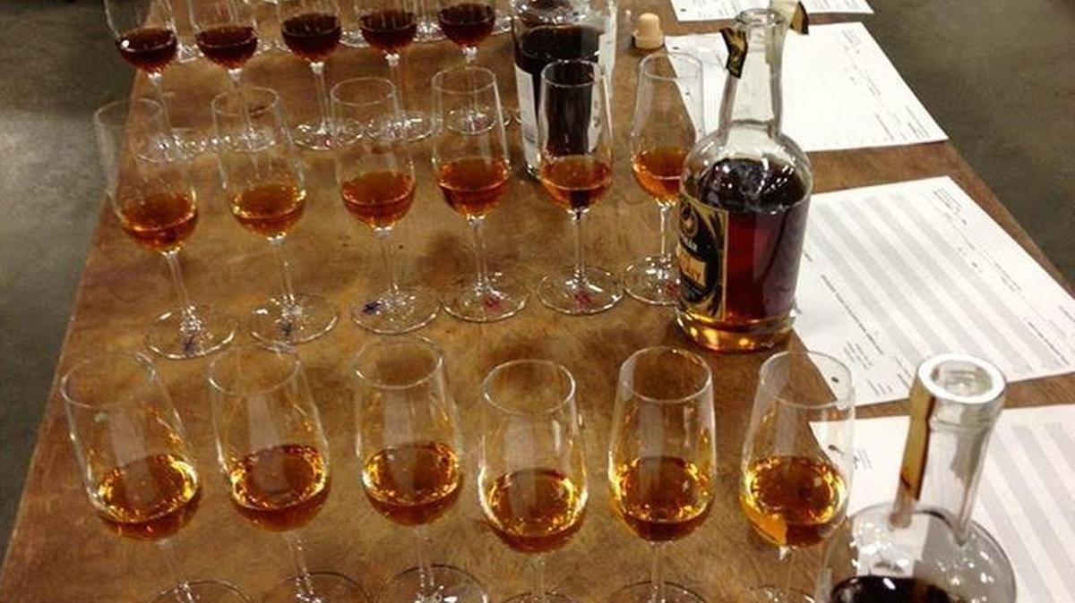 Judging of the new craft spirits category at the 2016 Central Coast Wine Competition hosted by the California Mid-State Fair.