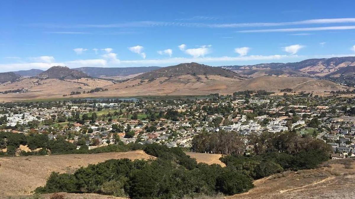 View of San Luis Obispo from the Irish Hills.