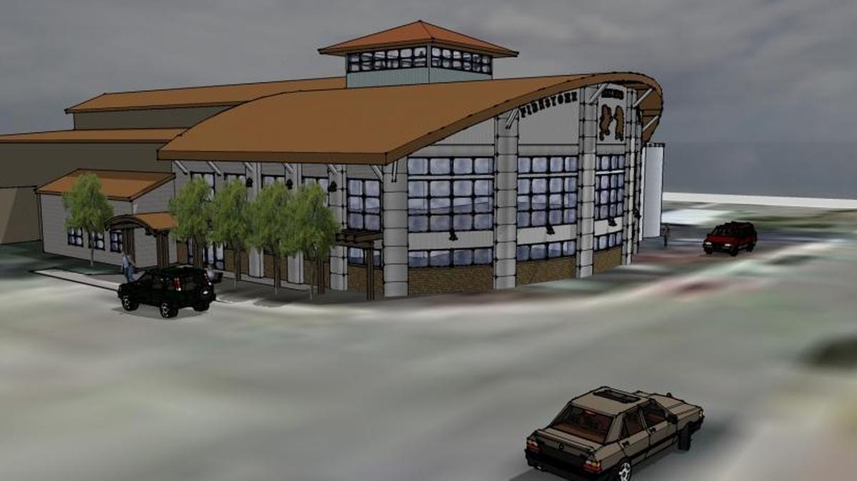 A rendering shows how the Firestone Walker Brewing Co. brewhouse will look after its expansion in 2017. The facility is located at 1400 Ramada Drive in Paso Robles.