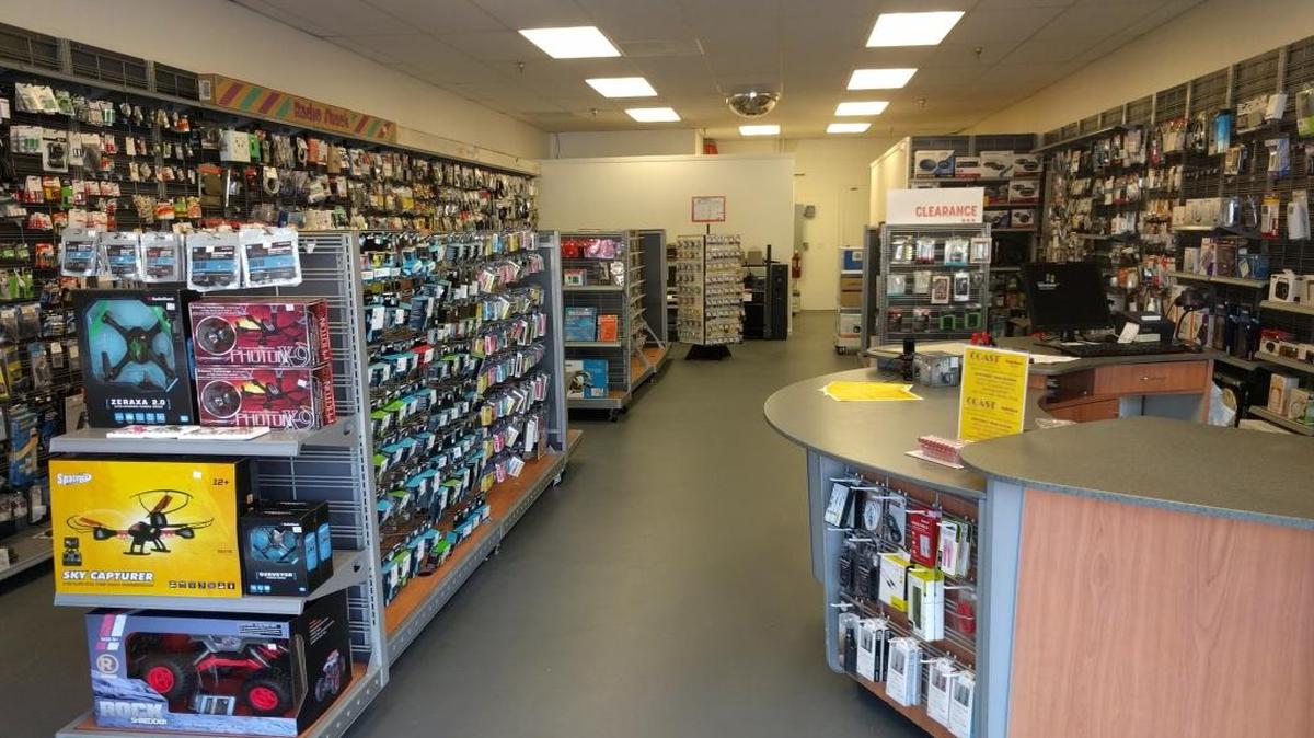 A look inside the Coast Electronics store in the Laguna Village Shopping Center in San Luis Obispo.