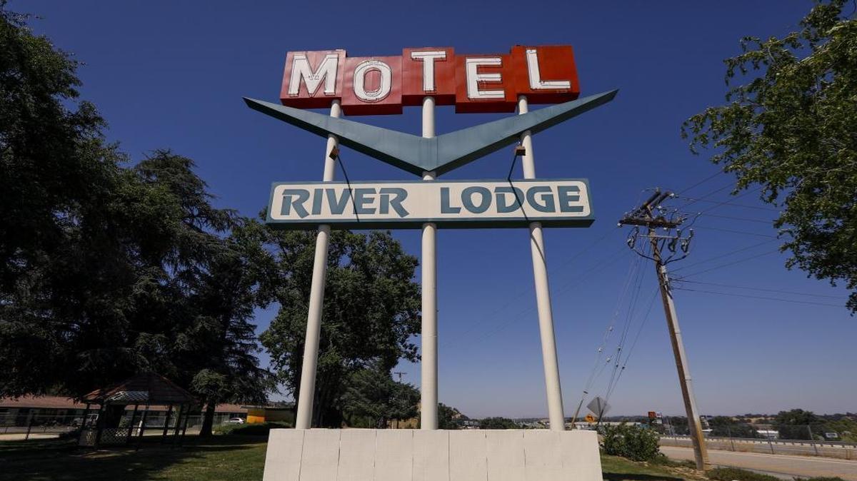 The River Lodge Motel on Theatre Drive in Paso Robles was likely built in 1954 in the Hacienda Ranch style that became popular after World War II. A developer wants to demolish the building and replace it with a Hyatt Place hotel.