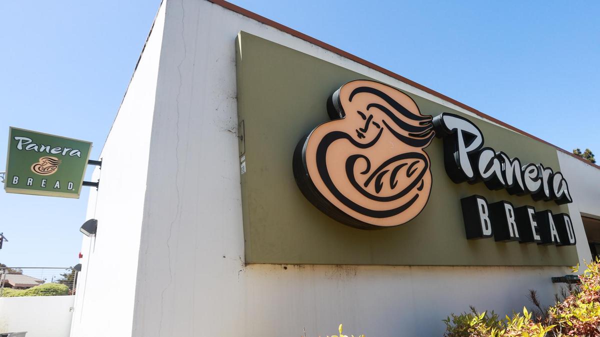 Panera Bread sign.