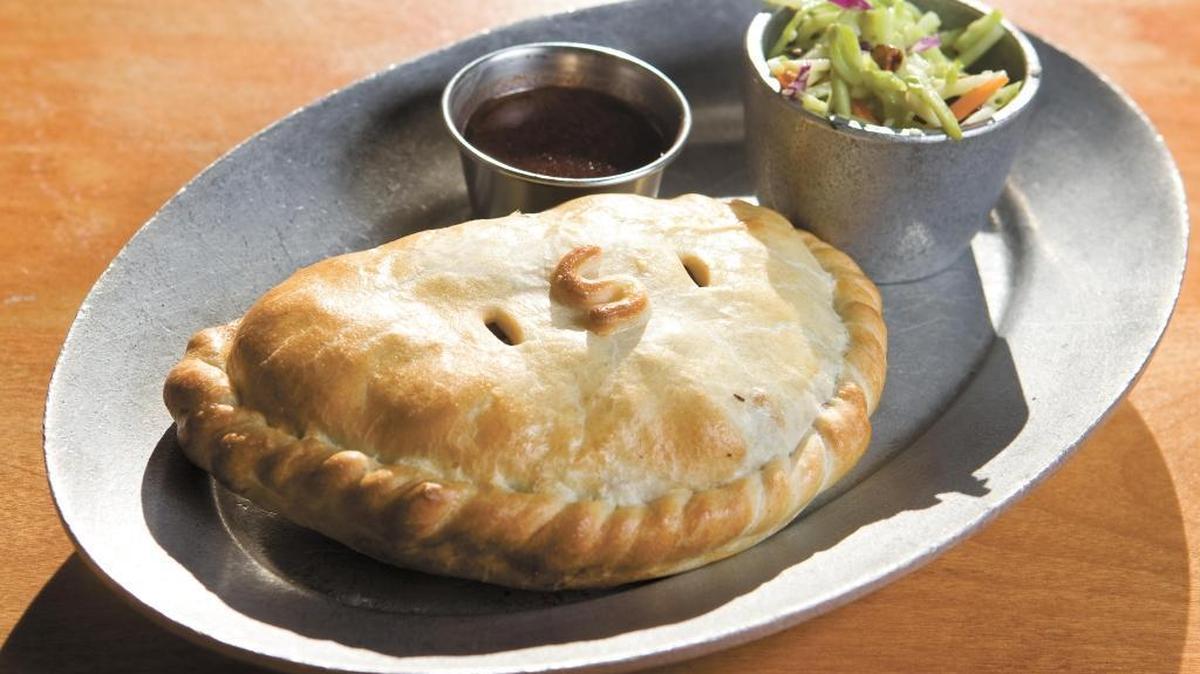A shepherd’s pie pasty from SloCo Pasty Co. on Chorro Street in San Luis Obispo.