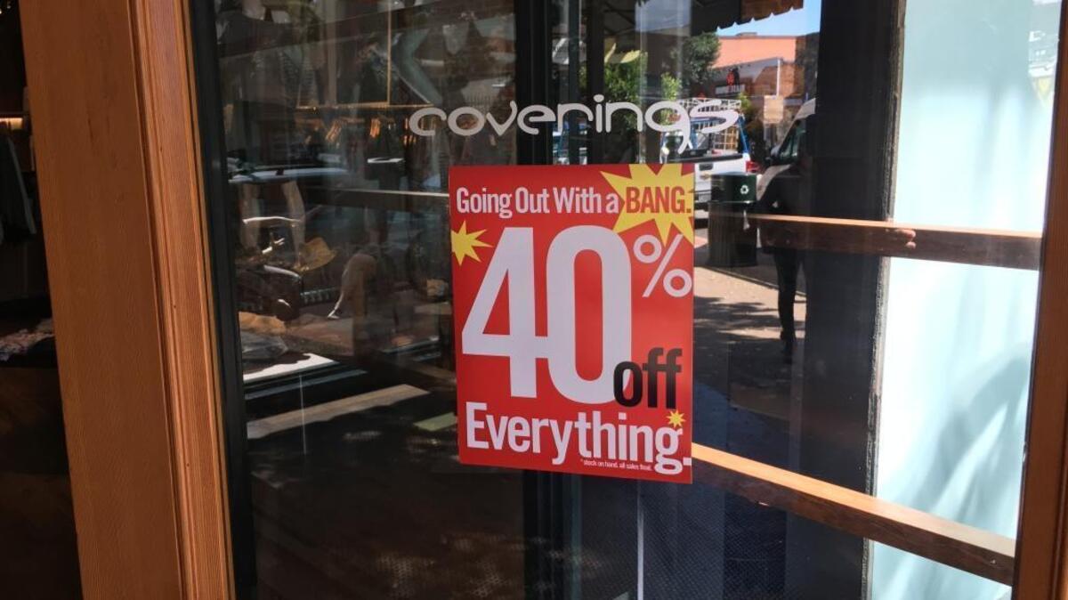 Coverings in San Luis Obispo is holding a “Going Out with a Bang” sale as it prepares to close its Higuera Street store.