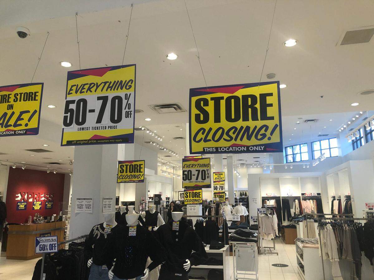 The Express store in downtown SLO is going out of business.
