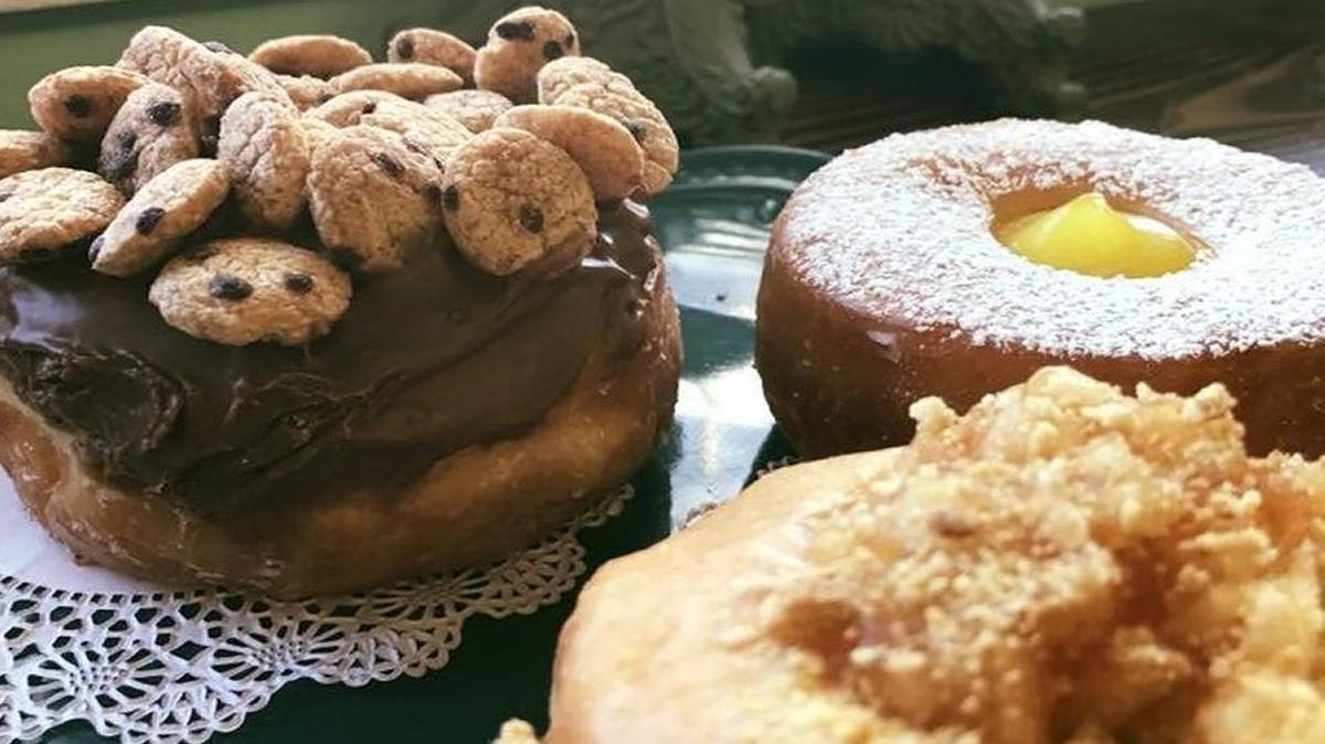 Twisted & Glazed in Paso Robles bakes various specialty donuts daily using flavored doughs, icings and toppings such as cereal or cookies.