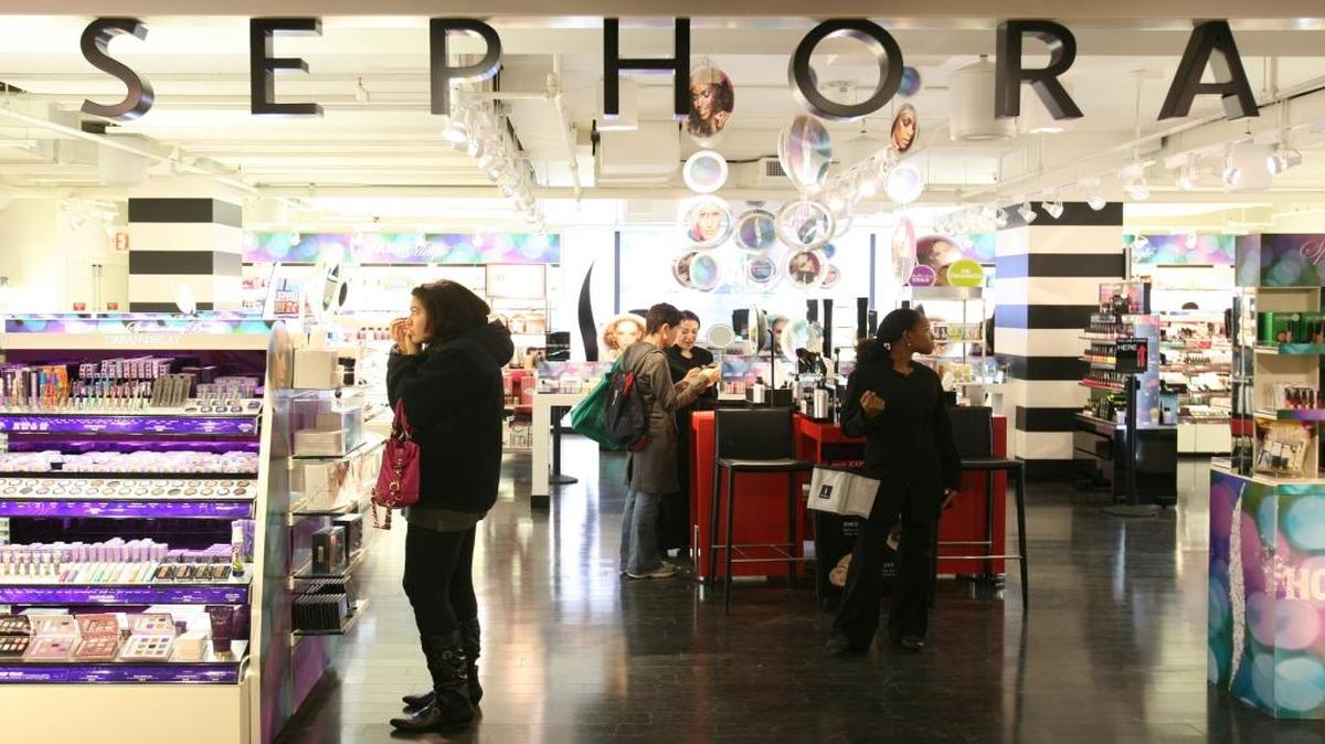 A new Sephora location is on track for an October opening inside the Santa Maria Shopping Center. In this file photo, shoppers visit a Sephora boutique inside a JCPenney store in New York.