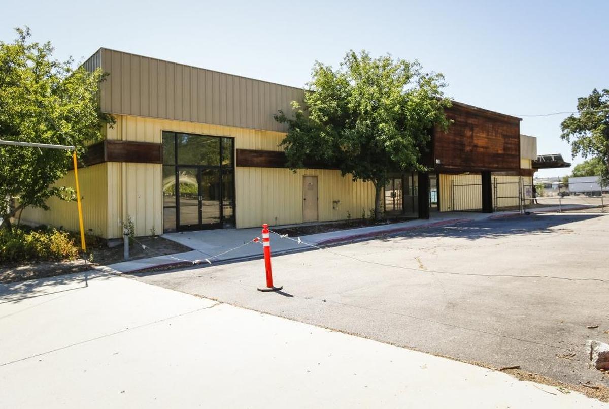 The revised Pine Street Promenade development now calls for a hotel, restaurant and retail space at the site of the former Hayward Lumber yard in downtown Paso Robles. The property is pictured here in June 2016.
