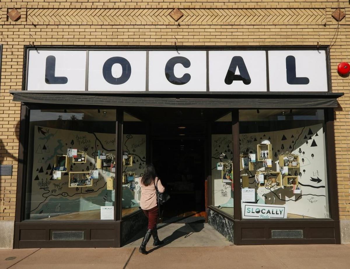 The SLOcally Made store, seen here in a 2017 photo, is returning to downtown San Luis Obispo for the second consecutive year. The shop is a collective of 20 local women artisans selling their wares.