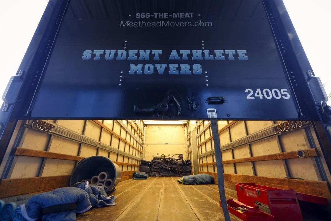 One of the Meathead Movers trucks in San Luis Obispo.