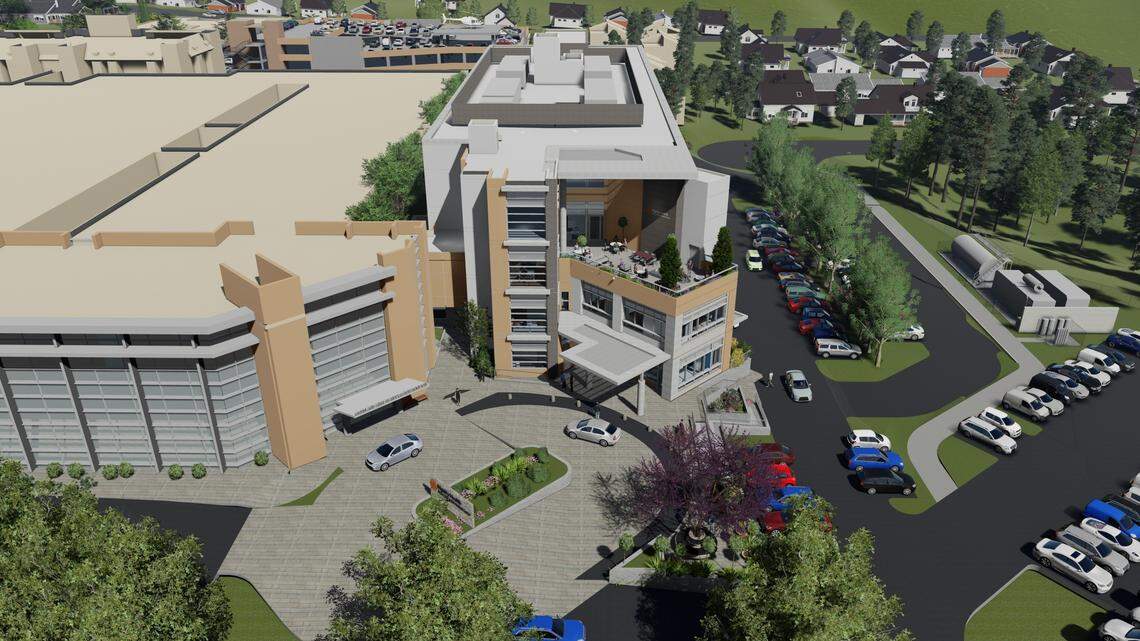 A rendering of the French Hospital expansion.