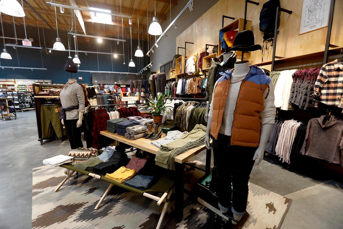 The new REI Co-op at the SLO Promenade in San Luis Obispo features a wide range of outdoor gear. About half of the inventory is clothing.
