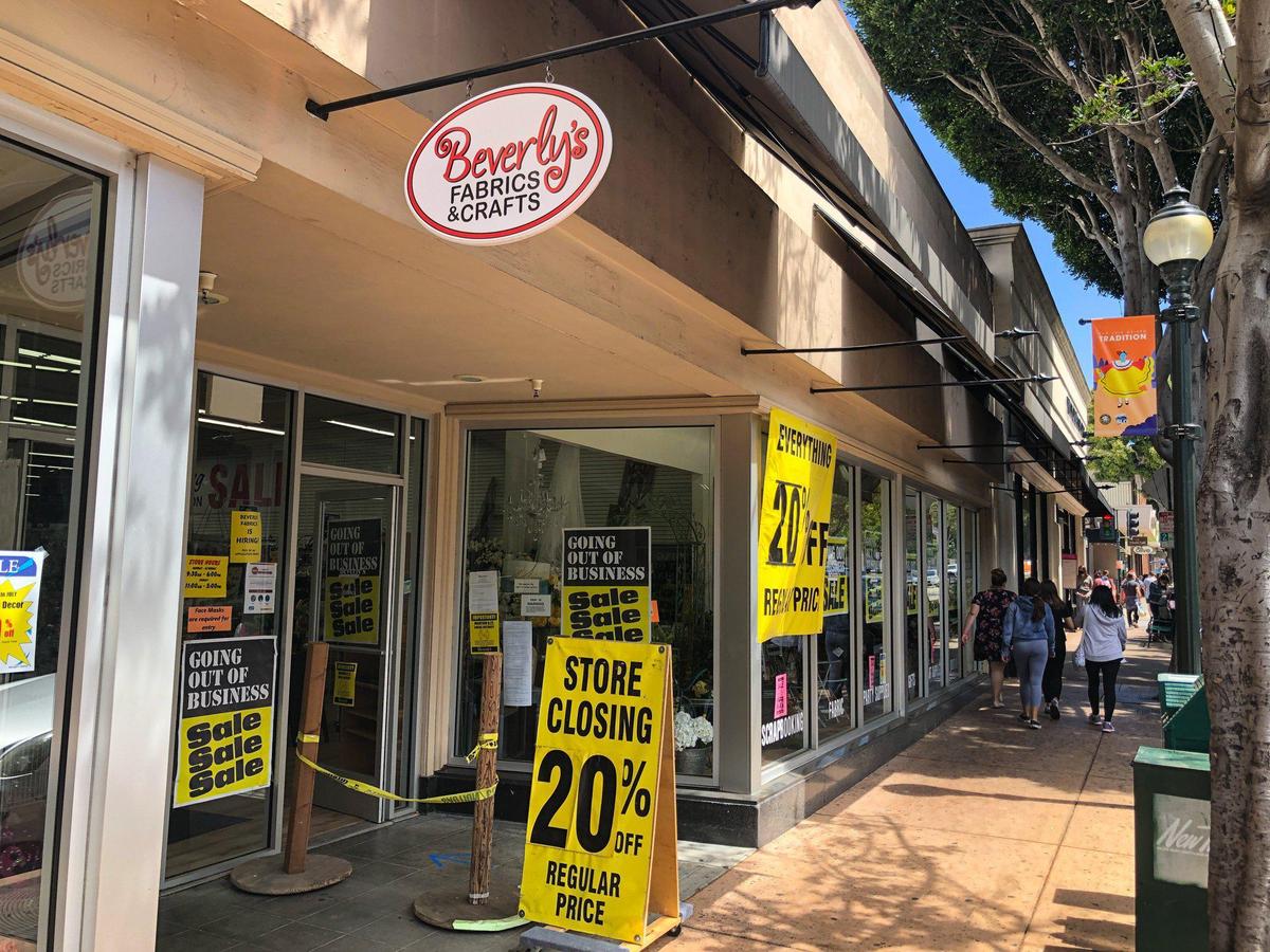 The Beverly’s Fabric & Crafts store in San Luis Obispo, CA is closing, the company has announced. The business expects to remain open until November as it liquidates supplies.
