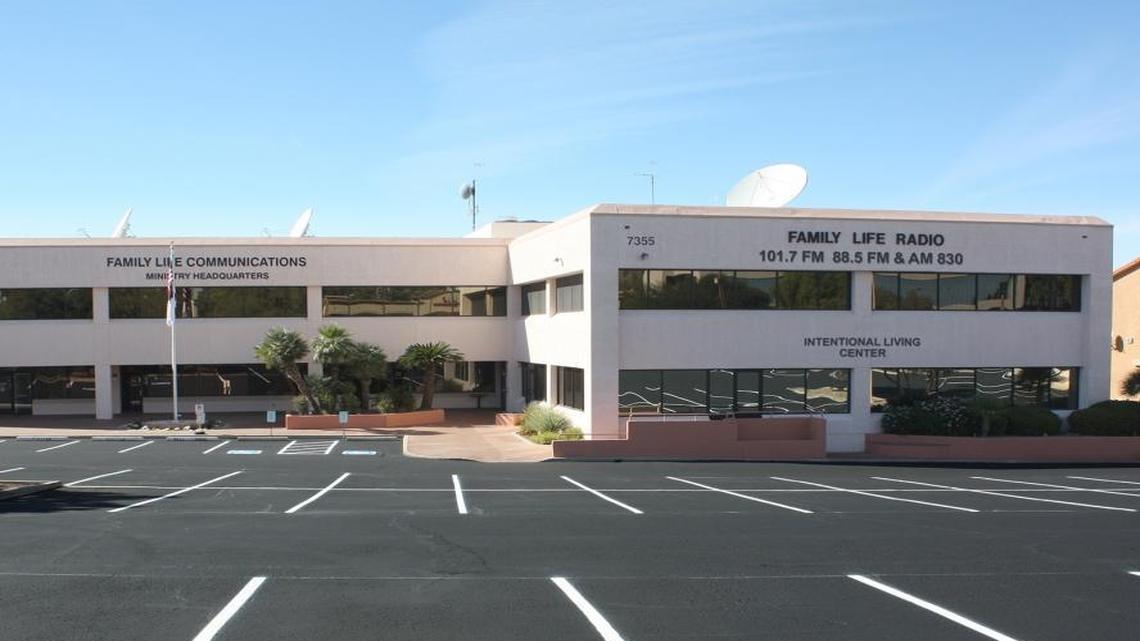 Family Life Radio’s headquarters in Tucson, Arizona. The Christian radio network purchased longtime local radio station Life 89.3.