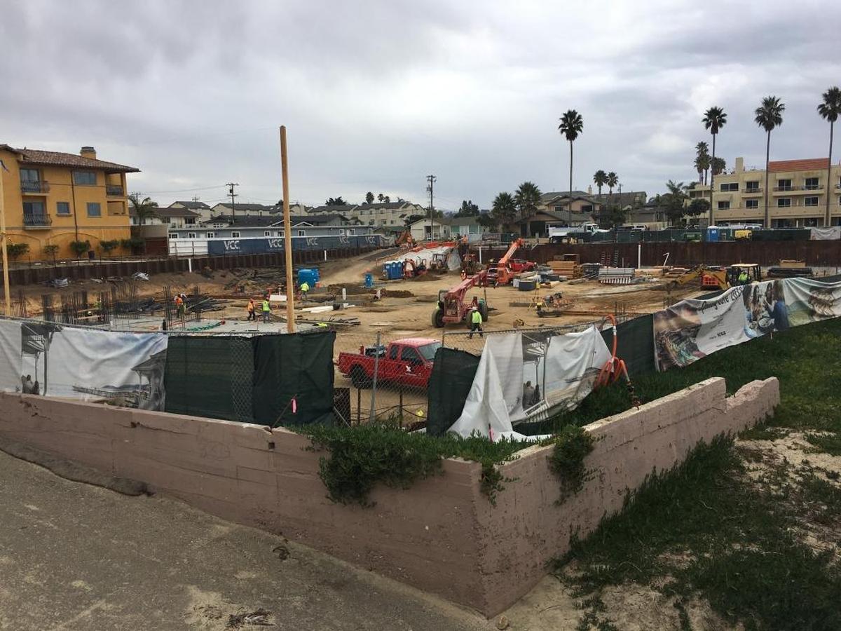 Construction is underway on the Vespera on Ocean hotel project. The Marriott Autograph hotel will feature 124-rooms, a pool, restaurant and event lawn.