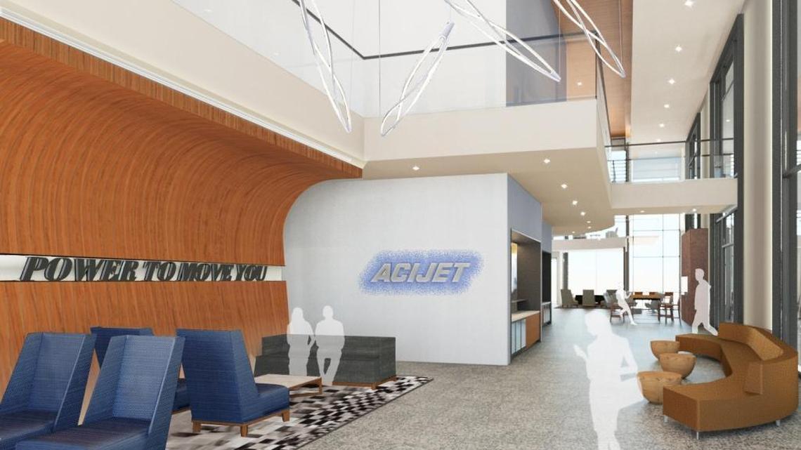 A rendering of the planned new ACI Jet complex, which recently started construction.