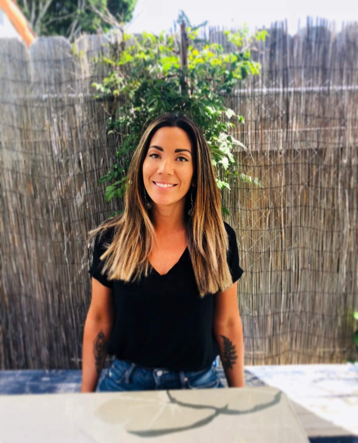 Rhianna Crisp, vice president of The Mark, on the new establishment's revamped back patio.