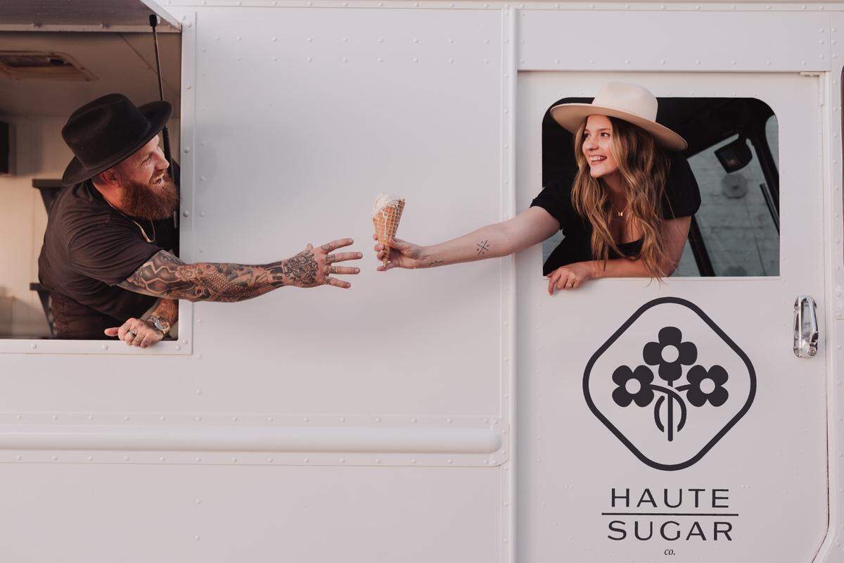 San Luis Obispo business owners Joshua James and Savannah Starr are the owners of Haute Sugar Co., a mobile concessions business offering cotton candy, ice cream, classic sodas and more.