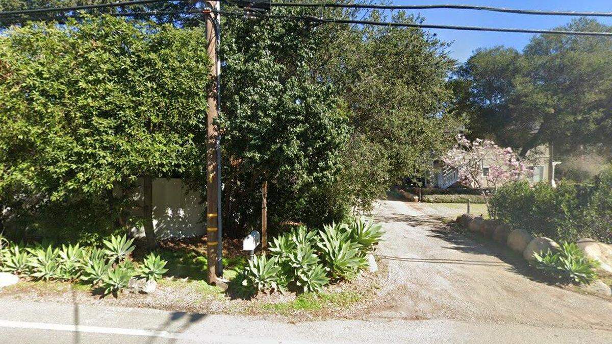House on 700 block of Mission Canyon Road