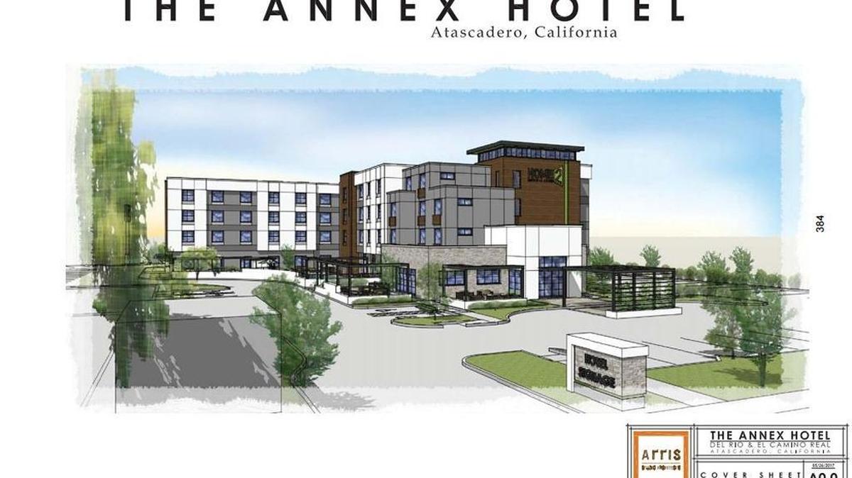 A rendering of Home2 Suites by Hilton, an extended stay hotel planned for Atascadero on El Camino Real near Del Rio Road.