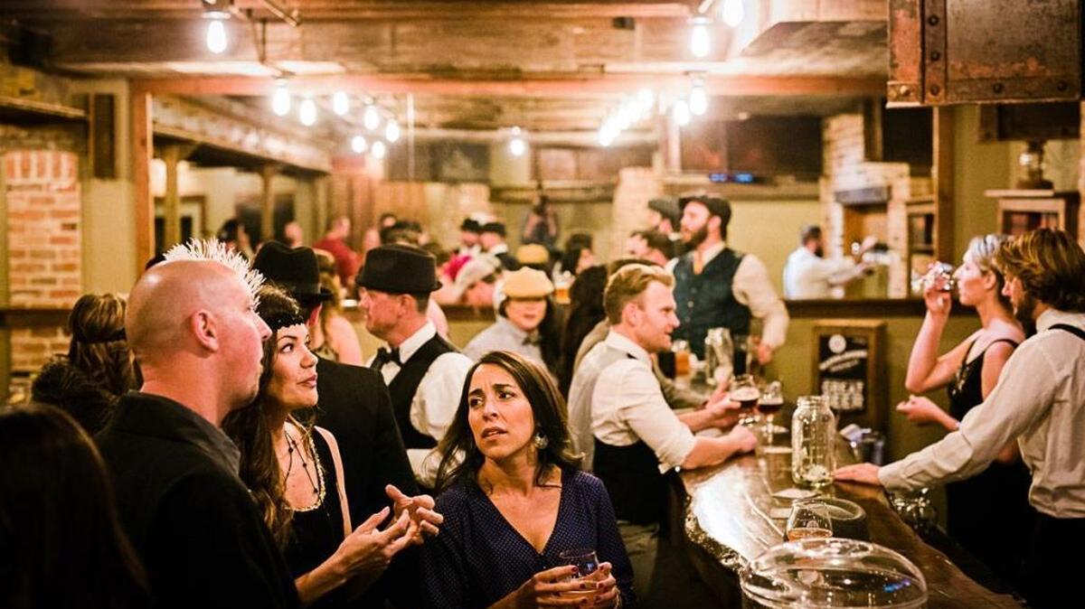 BarrelHouse Brewing Co. opened its downtown San Luis Obispo taproom in January 2016. The taproom was styled as a speakeasy.