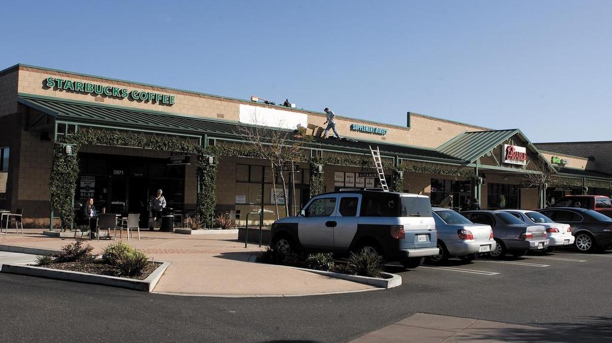 The Starbucks at South Higuera Street near Tank Farm Road in San Luis Obispo.