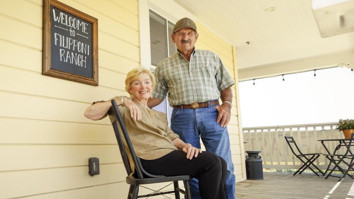 Diane and Herb Filipponi started making wine 10 years ago as a family hobby. Filipponi Ranch now produces 1,500 cases a year.
