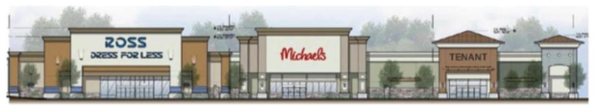 Sears will be replaced by three new storefronts, two of which will be occupied by new Ross Dress for Less and Michaels stores. A tenant has not yet been named for the third space.