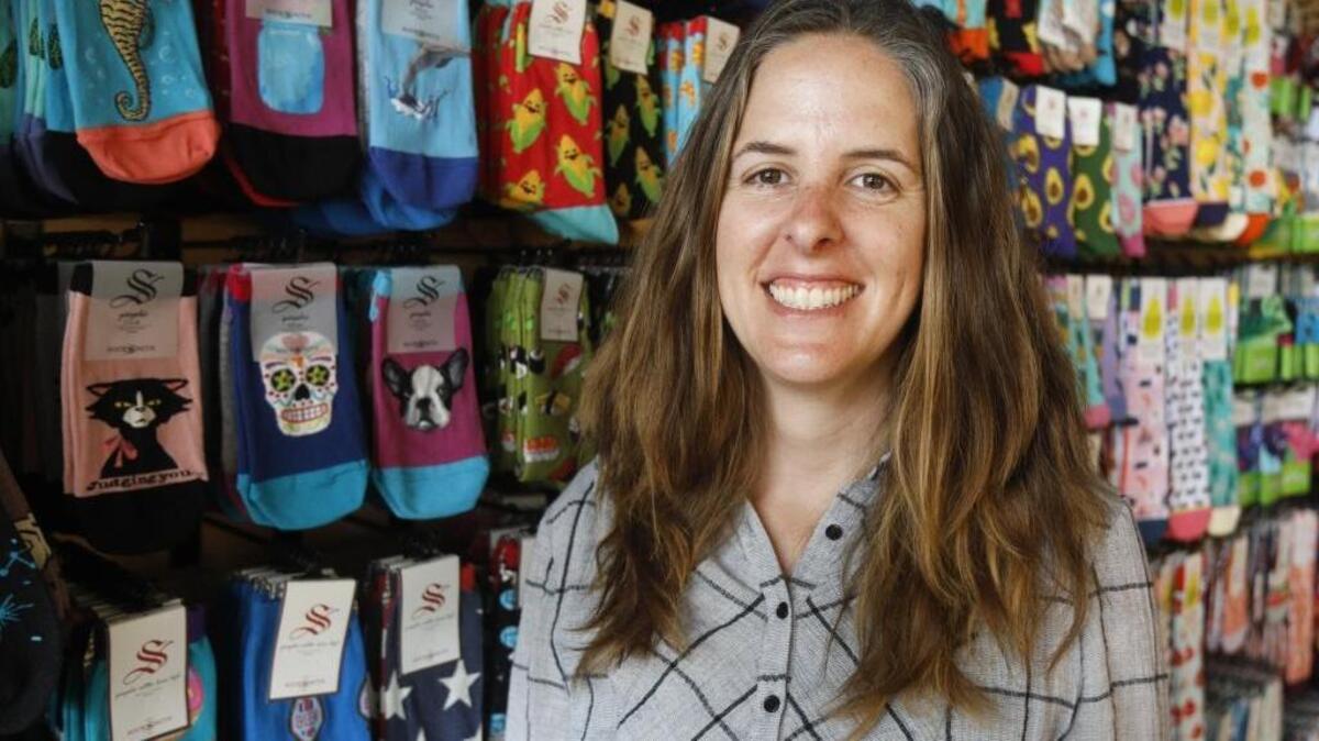 Brooke English opened the Sock Drawer in June 2007 at 852 Higuera St. in San Luis Obispo, where it has remained for the past decade. It’s now a major online retailer of novelty socks.