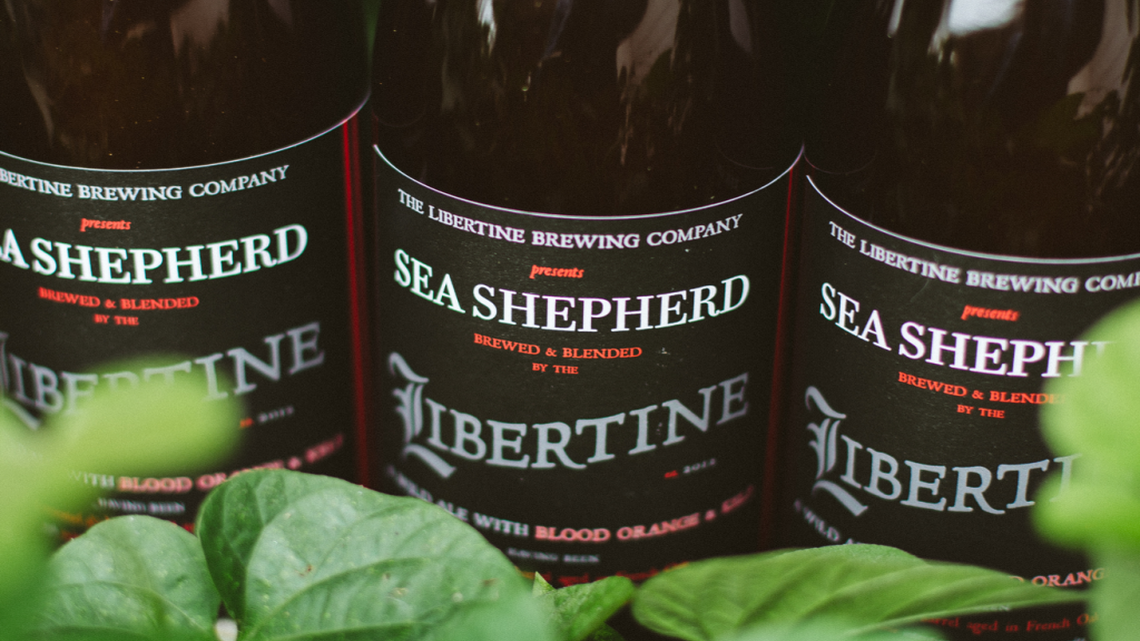 Libertine Brewing Co. foraged kelp from the Morro Bay Estuary for a new, limited-edition beer benefiting the guerilla ocean protection efforts of the Sea Shepherd Conservation Society.