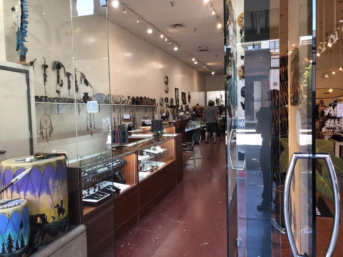 West Coast Silver Co., which sells Native American jewelry, is open for business in downtown San Luis Obispo.