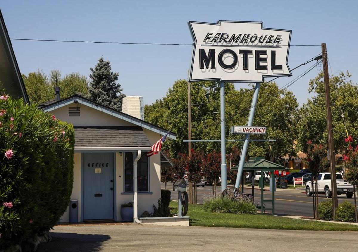 The Farmhouse Motel on Spring Street is one of several Paso Robles lodges whose history dates to the mid-20th century.