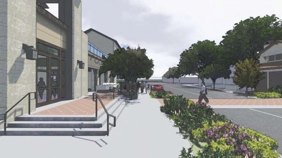 A rendering of the planned Hotel Cheval expansion, as seen at street level. The 10-year-old hotel is planning to build additional rooms and underground parking across the street from its current location at 1021 Pine St. in Paso Robles.