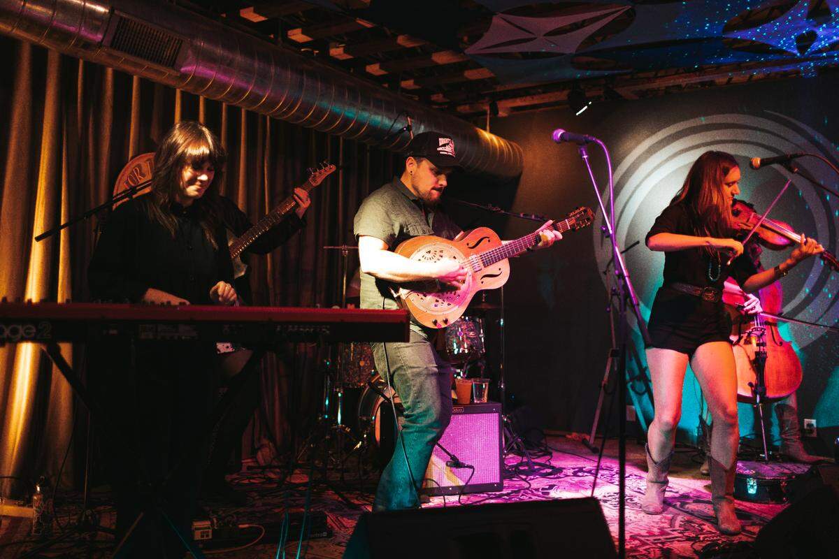 The Sam Chase & The Untraditional performs at Bang the Drum Brewery in San Luis Obispo on July 17, 2021.