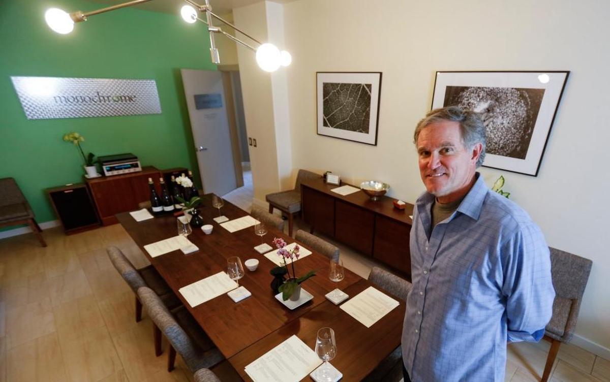 Dave McGee’s Monochrome Wines is sharing space with Kaleidos and Turtle Rock Vineyards at Tin City in Paso Robles.
