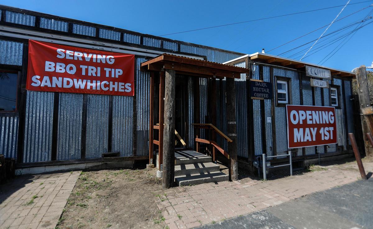 Dark Nectar Coffee Saloon in Morro Bay opened May 1, 2020.