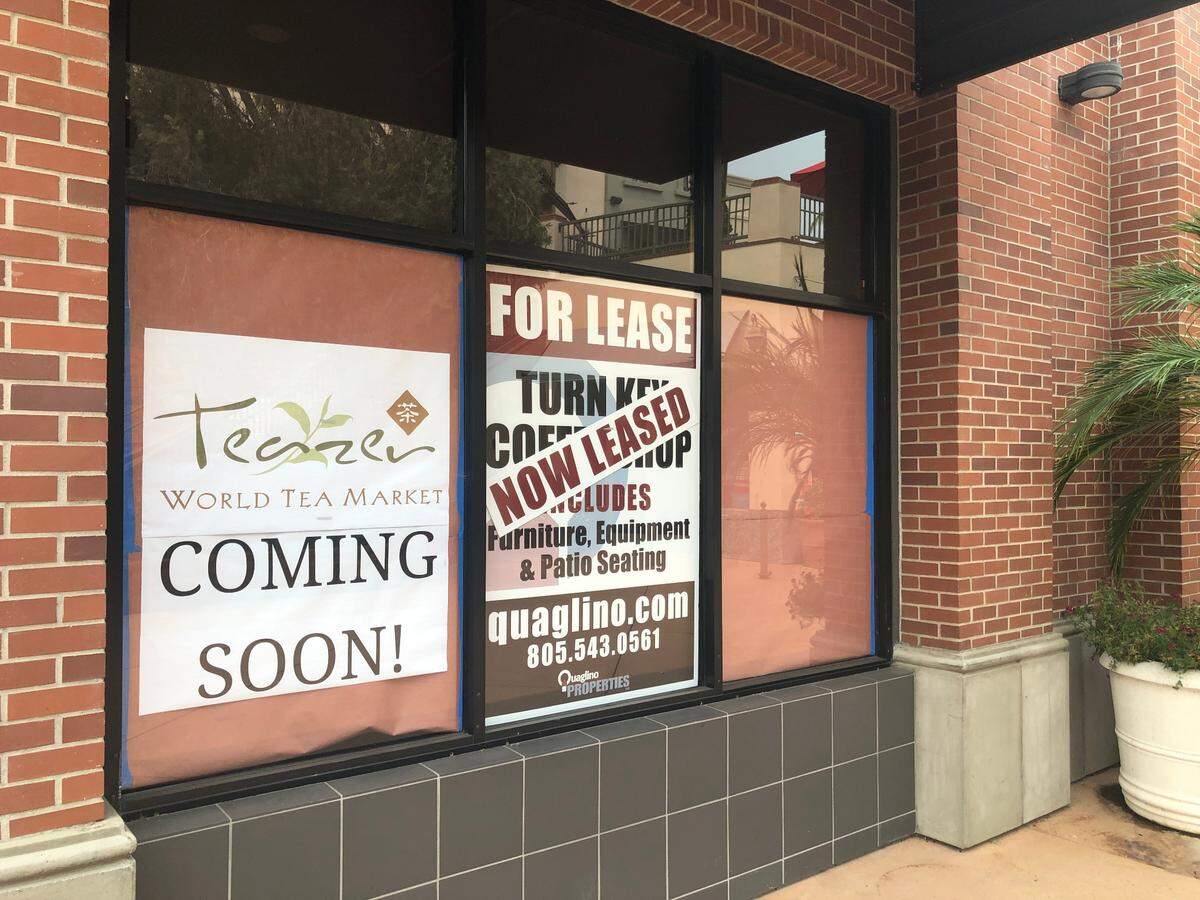 A sign in late August announced the new Teazer World Tea Market at the former Peet’s coffee shop location in downtown SLO.