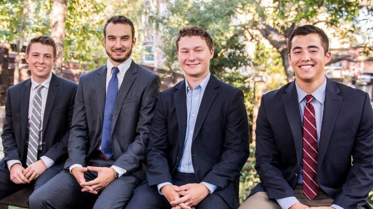 Higea Technologies team, from left to right: Parker Sommerville, Morgan Gramling, Tanner Cook and Wyatt Nelson.