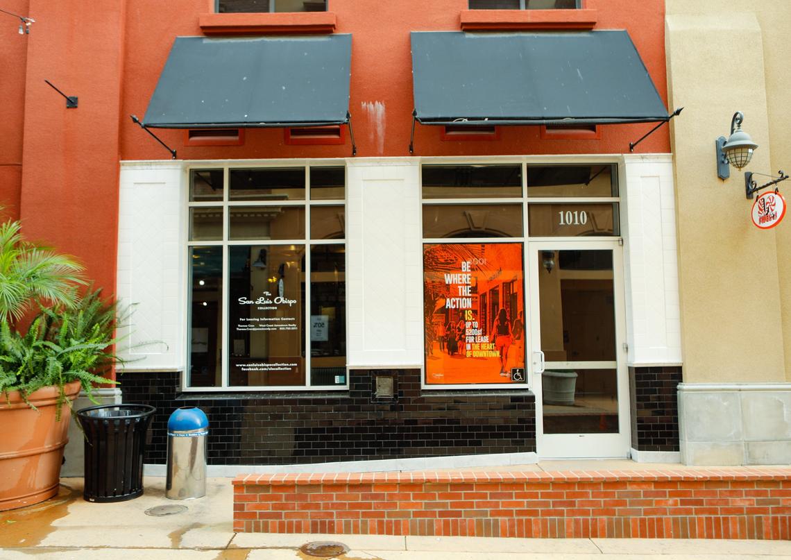 A number of downtown San Luis Obispo business spaces are vacant including this space that used to be occupied by Guiseppe’s.