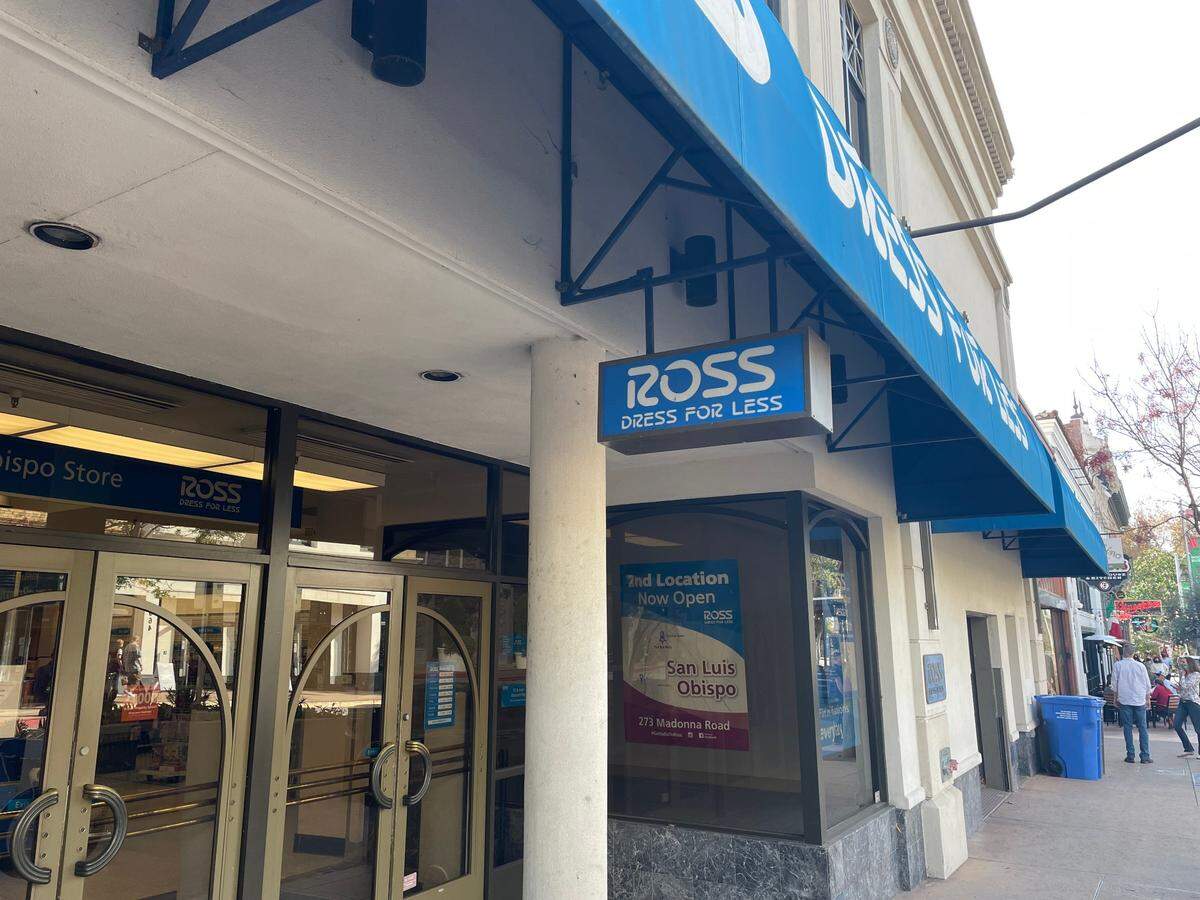 Ross Dress for Less is closing on Tuesday, Jan. 18, 2022, in downtown San Luis Obispo, the store has announced. The business opened a new store in the Madonna Plaza in 2019.