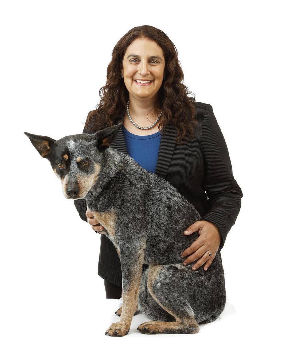 Dr. Marissa Greenbert and her dog Mico