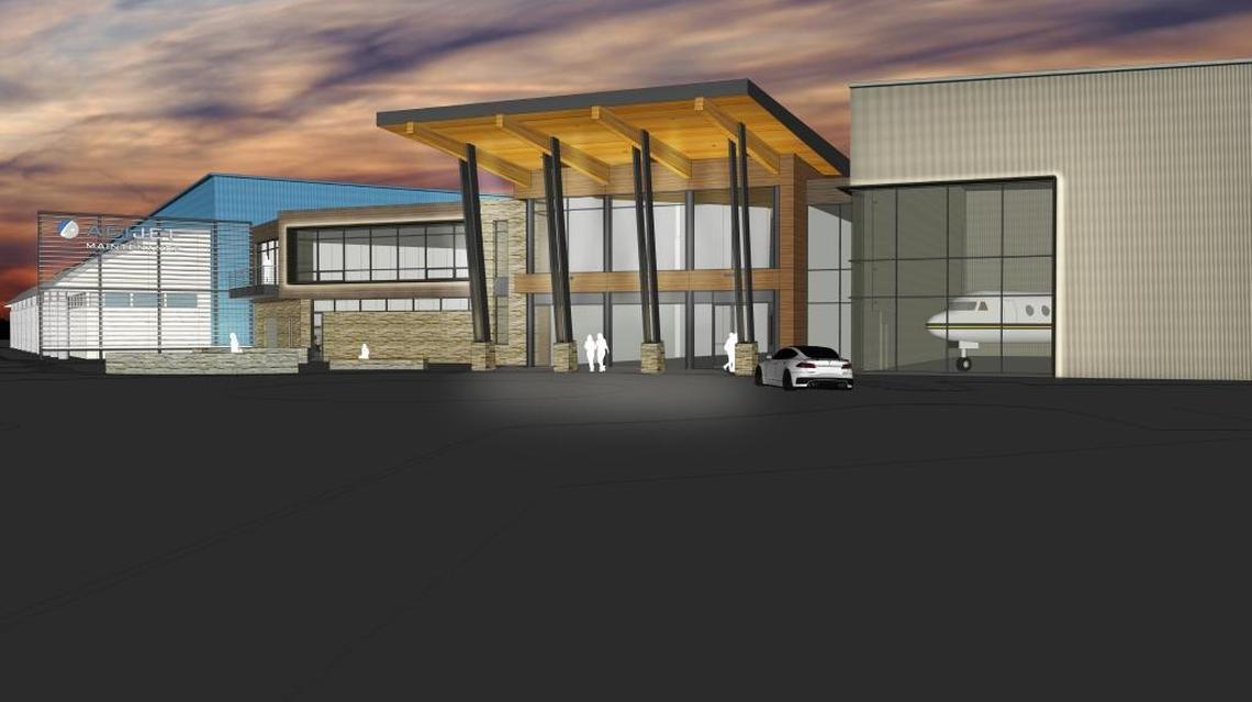 A rendering of the planned new ACI Jet complex, which recently started construction.