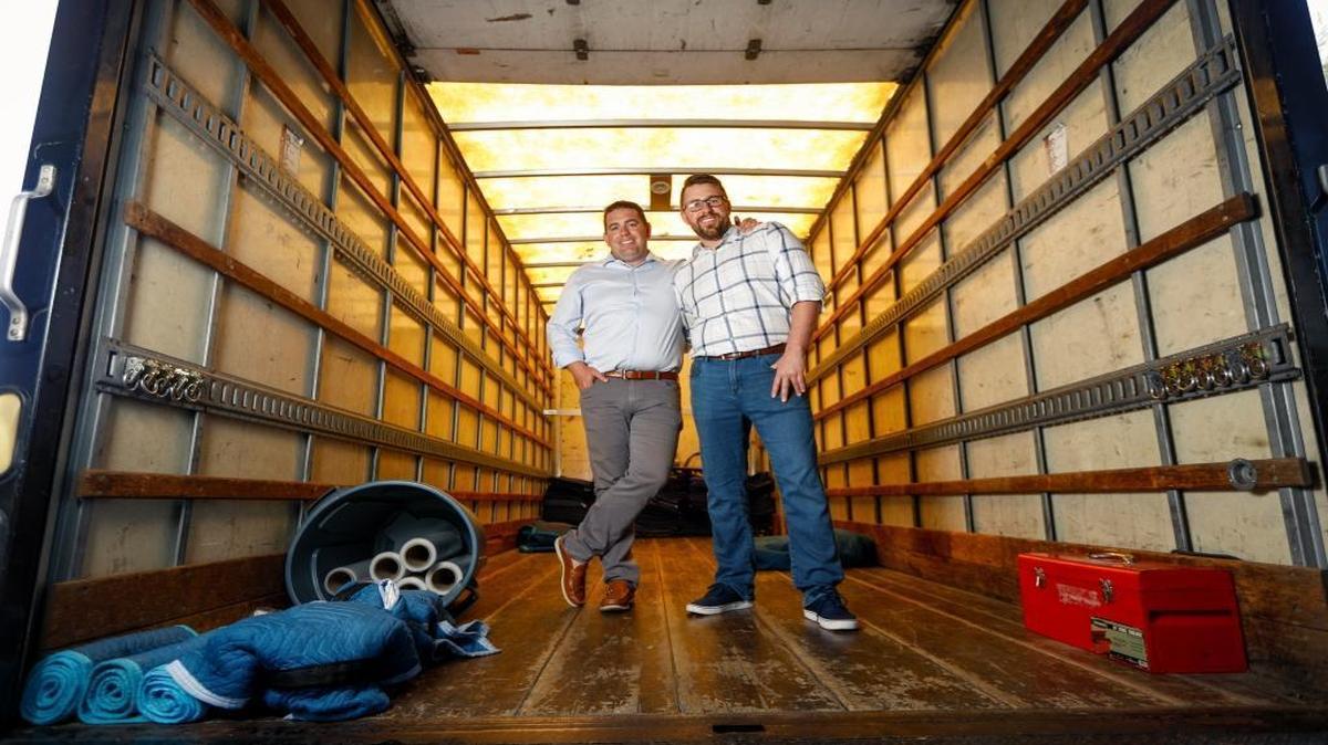 Aaron, left, and Evan Steed are the founders of Meathead Movers, which has made the Inc. 5000 list for six years in a row.