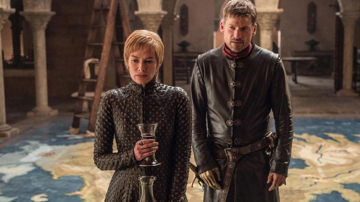 Lena Headey and Nikolaj Coster-Waldau appear in a scene from HBO’s “Game of Thones.” The hit show’s seventh season premieres July 16.