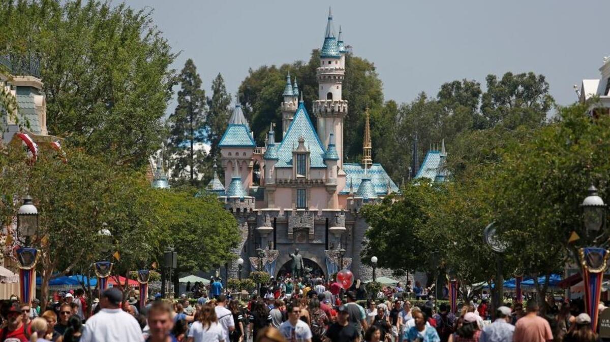 Main Street at Disneyland in Anaheim. On Feb. 11, 2018, company officials announced that ticket prices would increase.